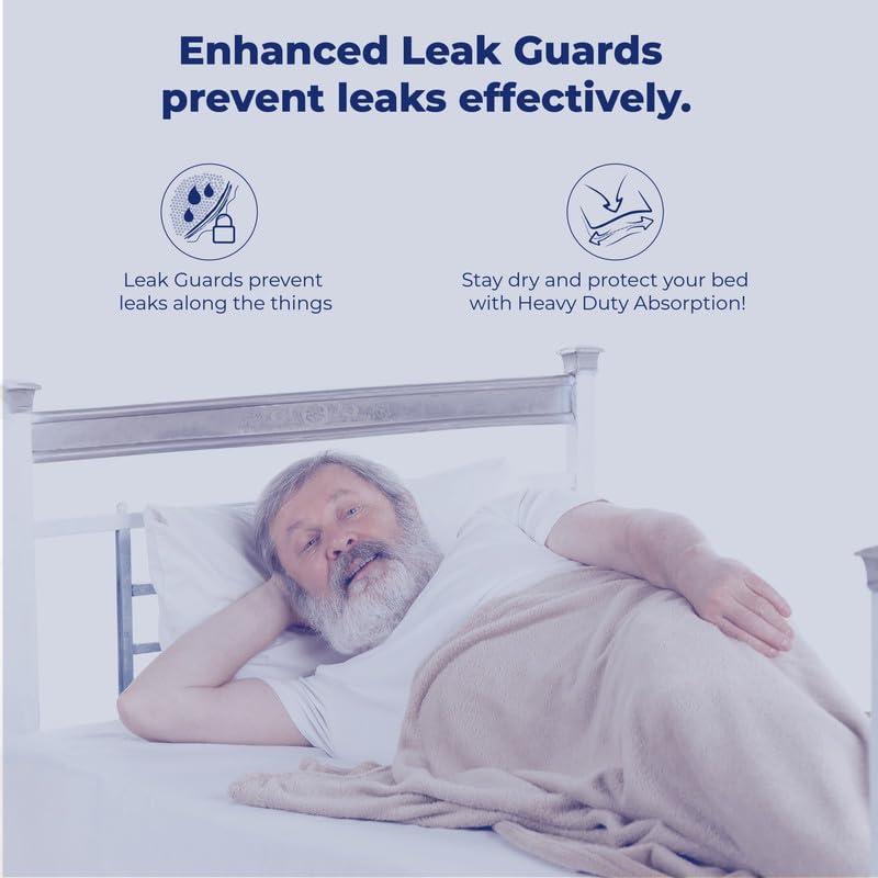 MediSuperDry MediSuperDry Adult Diaper Pants, Unisex -Medium (M) Size, Adult Pull-Ups, High Absorbency, Leak Proof, Overnight Protection, Elastic Waist Size (71-110 Cm | 28-44 Inches), 30 Pieces, Pack Of 3