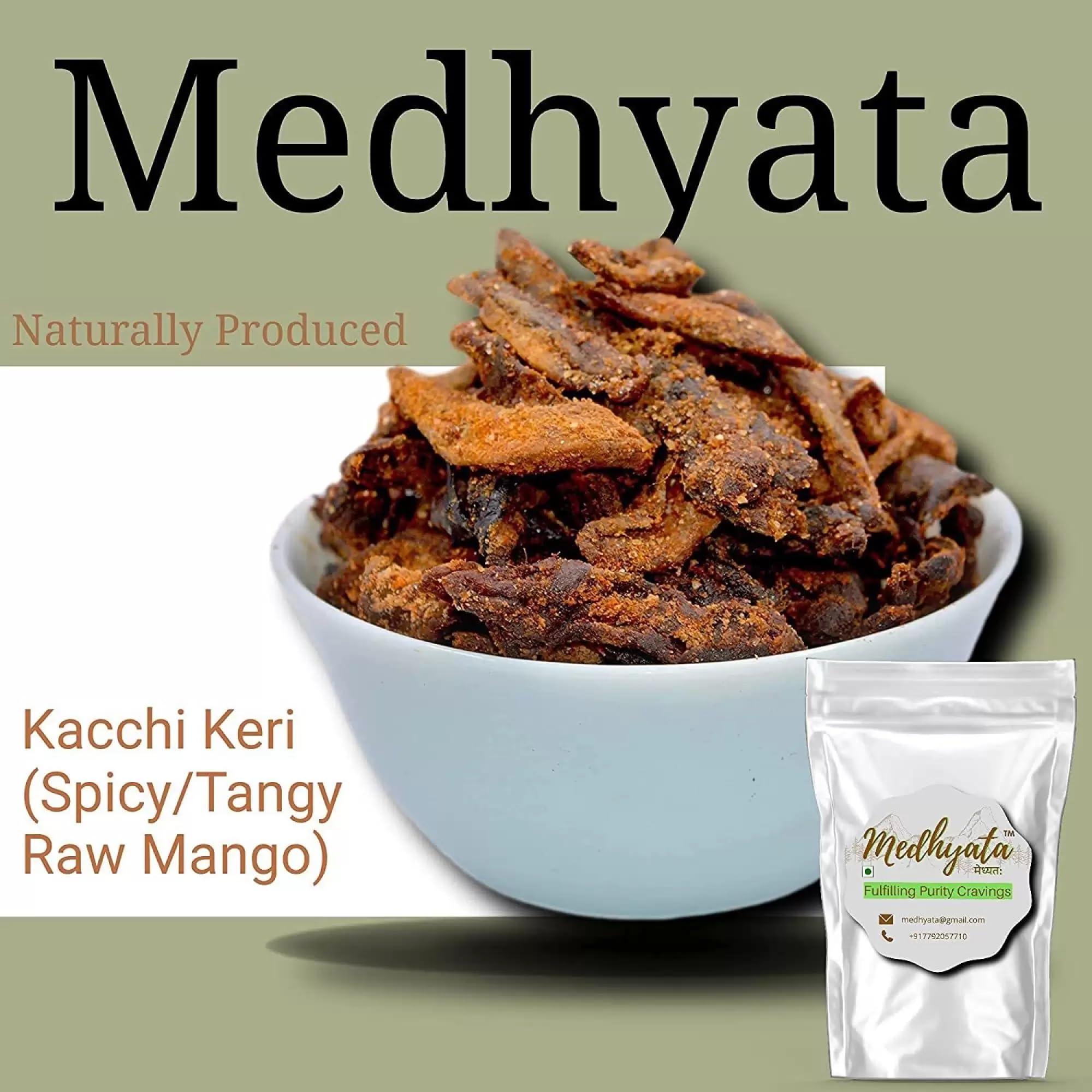 Medhyata Medhyata™ Masala Kacchi Keri Pachak Churan (RAW MANGO) / Khatta Meetha Kaccha Aam Churan Masala Keri Sour Candy (250g)