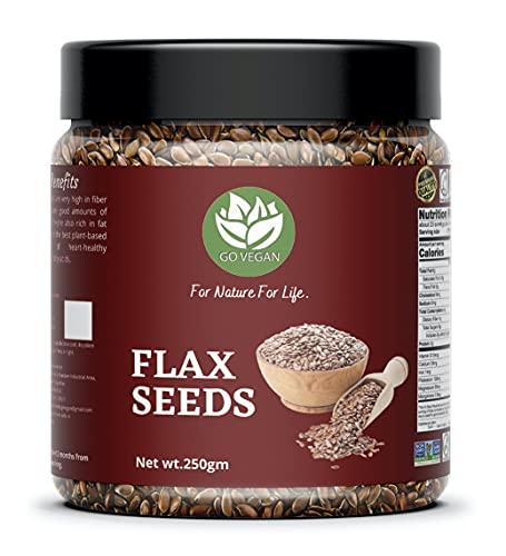 Go Vegan Go Vegan Combo of All Edible Seeds Pack of - 1.25 kg | Healthy Chia, Pumpkin, Sunflower, Flax, Watermelon Seeds 250g Each [Jar Pack]