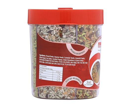 Chandan Mouth Freshener Chandan Mouth Freshener 5 in 1 Mix Mouth Fresheners Sweet Fennel Mix | Kashmiri, Special, Jet, Poona & Gulab Mukhwas, 8.82 oz / 250 g