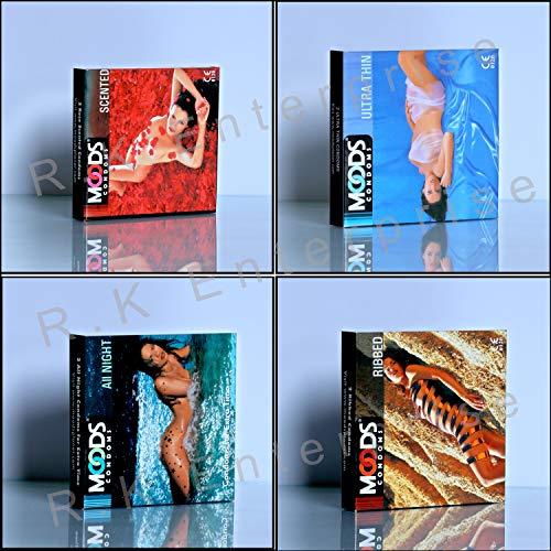 MOODS Moods Variety Pack Multi Different Flavor Men Condom Combo (5Pack 80s)