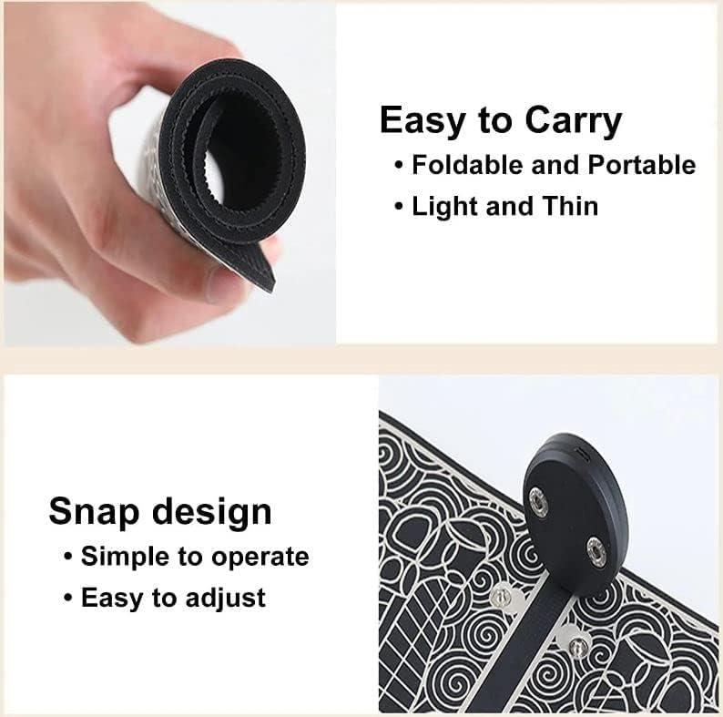 KD ZONE KD ZONE Foot Massager Electric Foot Massage Pad Feet Muscle Simulated Massage Therapy for Foot | Rechargeable Portable Automatic Folding with 8 Mode/19 Intensity | Mat Pad Relax Feet