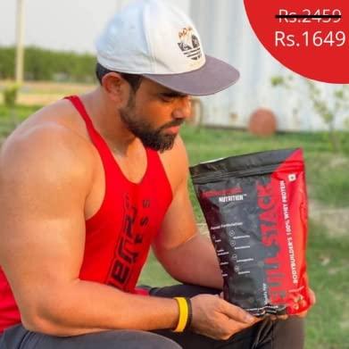 Redscience Nutrition Redscience Nutrition FULL STACK 100% On Whey Protein (With Creatine, Citrulline, Beta-Alanine, Ashwagandha, BCAA, Glutamine & Multivitamins) (Choco Hazelnut)