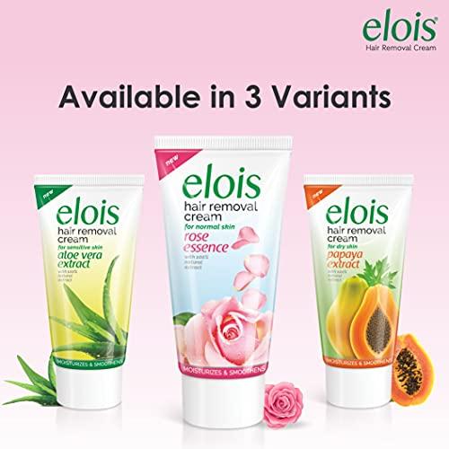 elois Elois Hair Removal Cream with Natural extracts Painless for Sensitive & Dry Skin Pack Of 8 (Rose Extract, 25 Gram)
