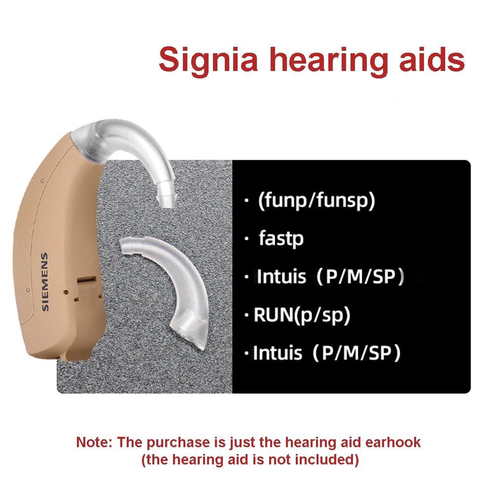 FCS FCS Replacement Ear Hook for Siemens Signia Fast P/Fun P/SP Run P/SP, Prompt P/SP, Intuis 2SP, Intuis 3P/SP/M BTE Hearing Aid Easy Install | Durable ABS | Anti-Howling.