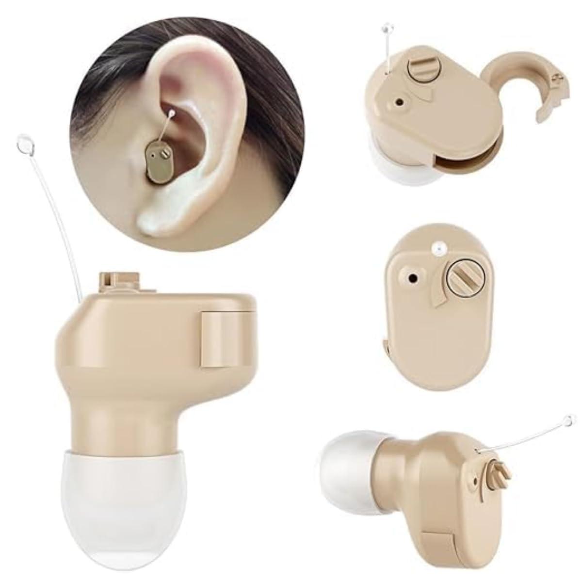 Aika Aika K-188 Behind the Ear Sound Amplifier Hearing Aid Machine with Battery Suitable for upto 60% Hearing Loss Ear (For Single Ear, With 3 Month Warranty)