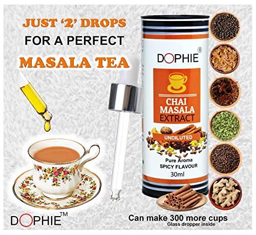Dophie Dophie Orange Chai all spices Chai Masala extract-1, Garlic Chai Masala drops -1 / Magical taste and aroma with tea masala, More flavour than chai masala powder (Combo Pack)