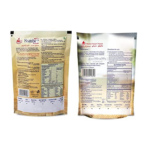 Bambino Bambino Combo Spices of Madras Rasam Powder 100gms I Madras Sambar Powder 100gms I Chennai Hing 40gms