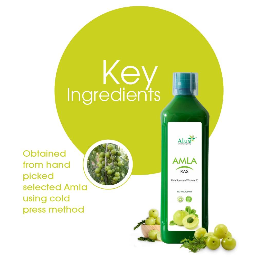 Alum Alum Amla Juice Cold Pressed 1000 ml