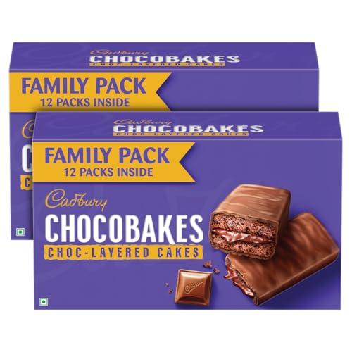 Cadbury Cadbury Chocobakes ChocLayered Cakes, 228 g (Pack of 2)