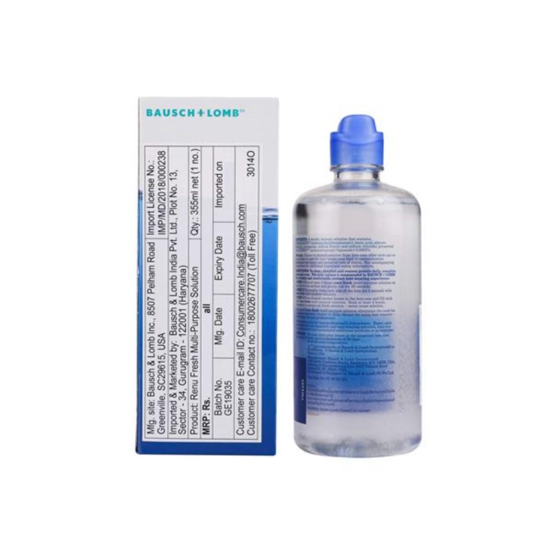 Bausch & Lomb Bausch & Lomb Renu Fresh Multi-Purpose 355ml Contact Lens Solution (Pack of 1)