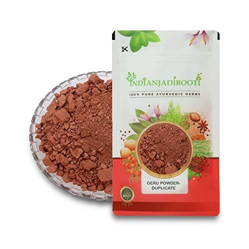 IndianJadiBooti IndianJadiBooti Geru Powder - Red Ochre Powder, 100 Grams