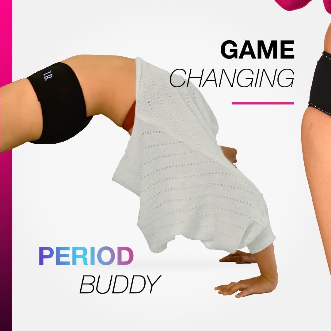 Lemme Be Lemme Be Leakproof Period Panties for Medium Flow, Mid Waist Reusable Menstrual Underwear for Teenagers and Women, 30 ML Capacity, Go Pad Free with Z Drip, 2 Count (Medium, Black) Pack of 1