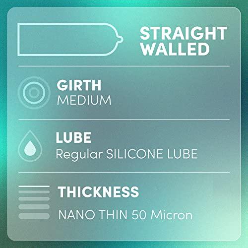 Bold Care Bold Care 404 Super Nano Thin Condoms For Men - 50 Microns - 10 Units - Intense Fit - Barely There Feel + Bold Care 404 Super Ultra Thin Chocolate Flavored Condoms For Men - 60 Microns - 10 Units
