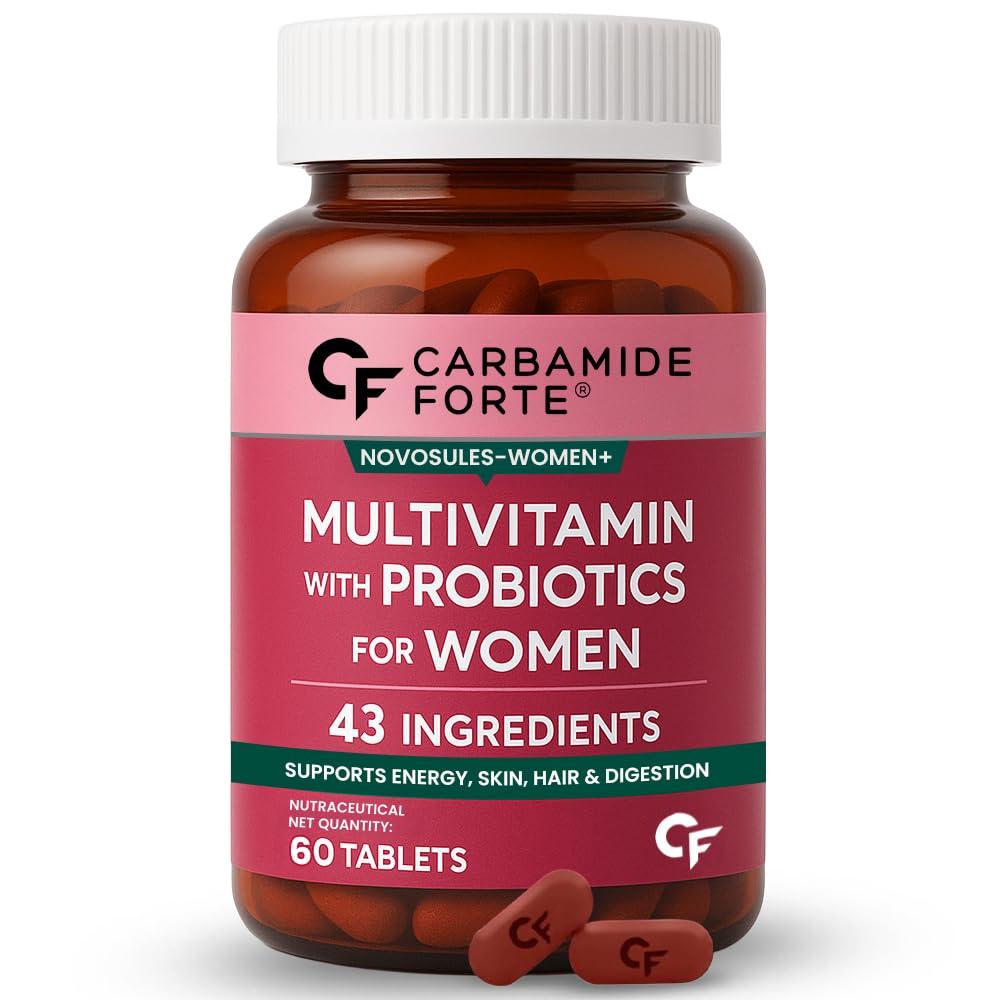 Carbamide Forte Carbamide Forte Multivitamin Tablets for Women | Multi Vitamin Womens Wellness | Complete Multivitamin for Women with 43 Ingredients | Women Multivitamin Tablets for Energy & Health - 60 Veg Tablets