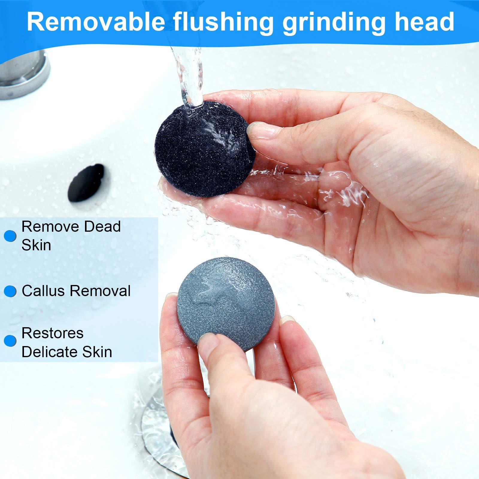 BBTO 20 Pieces Regular Coarse Replacement for Portable Electric Foot Grinder Foot File Callus Remover Electric Callus Remover Hard Skin Eliminator Grind Head for Cracked Heels Dead Skin