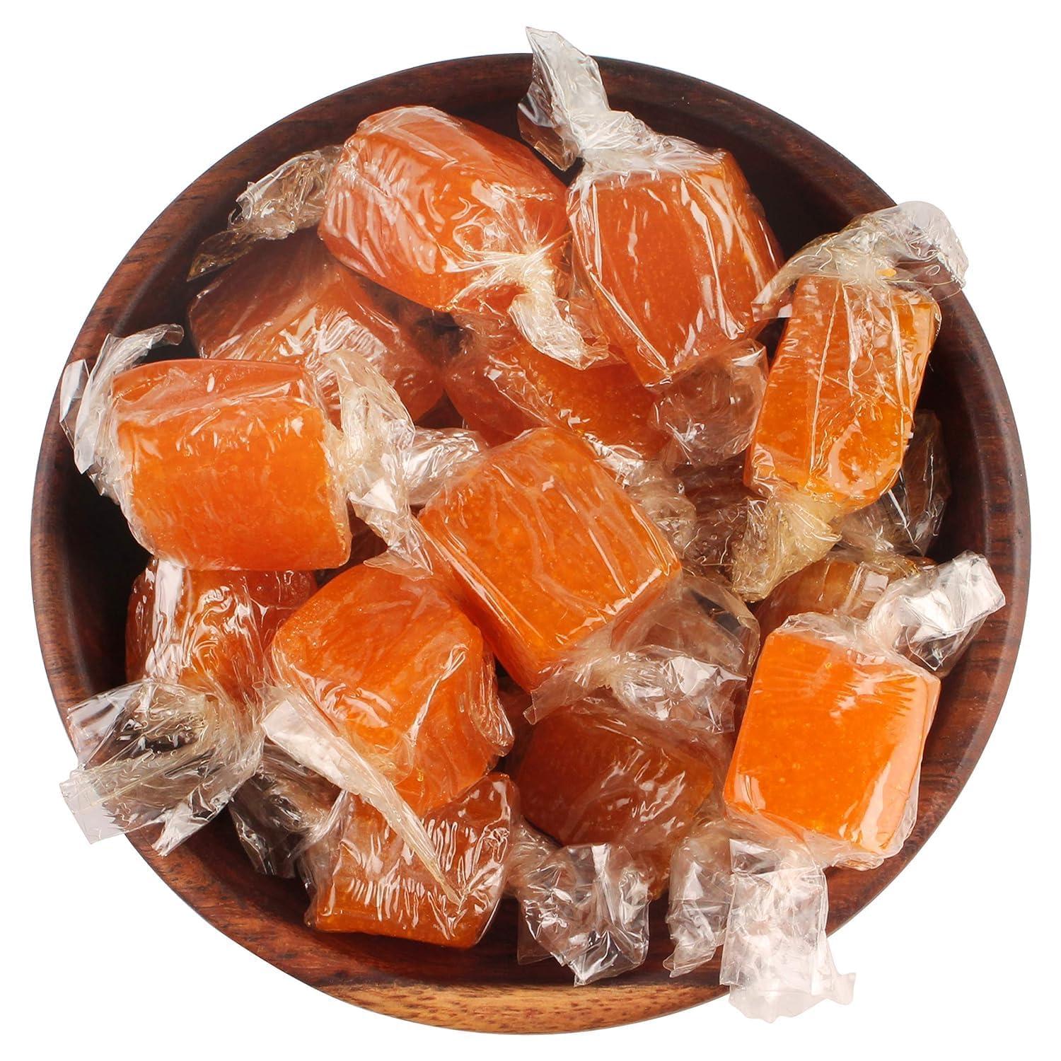 HUNGRY BEAST Healthy & Fresh Mango Jelly Slices | Aam Papad Slice | Toffee Candy |Dried Mango Pulp Jelly | Mango Cube |Aam Papad - 100 Grams (Pack of 2)