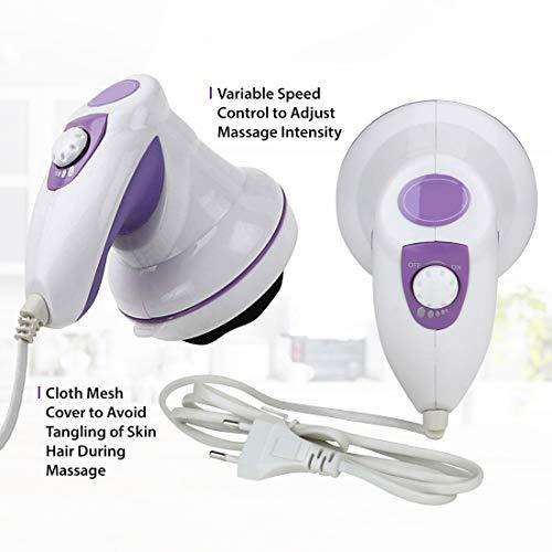 GET SET GO 3-in-1 Electric Handheld Full Body Massager with 4 attachments & variable speed for pain relief, body toning and massaging.
