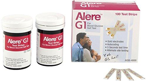 Alere Alere G1 Test Strips, 100 Strips (Multi Color)