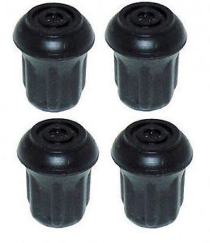 Smart Packs by OCSParts Pack of 4 - 1/2" Heavy Duty Rubber Tips for Walking Sticks, Canes, Crutches & Walkers