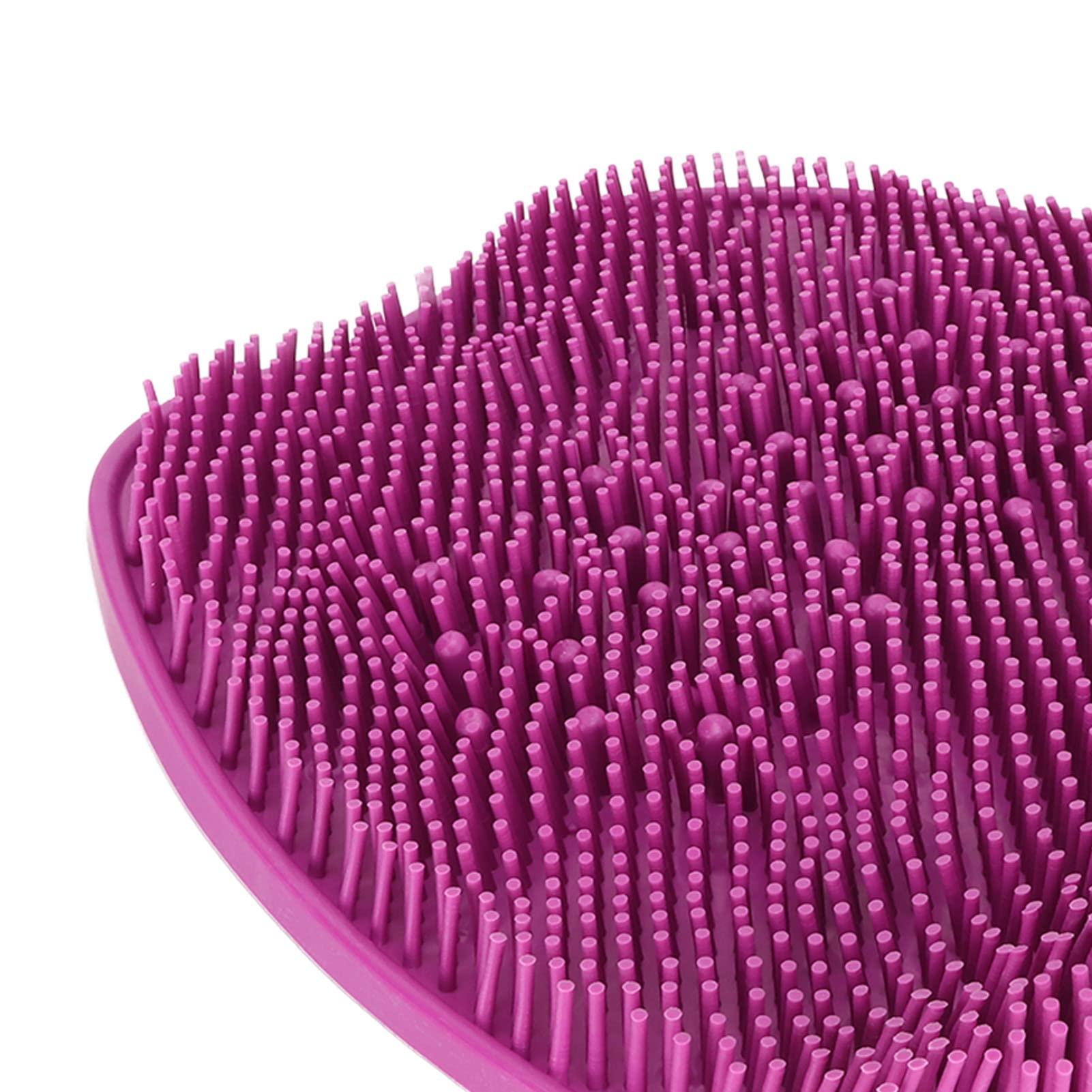 DNEI Feet Cleaner, Shower Foot Scrubber Odour Removal Fatigue Relief for Bathroom (Purple)