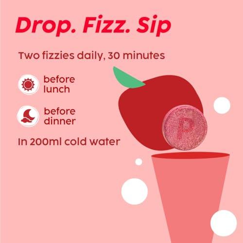 PLIX - THE PLANT FIX PLIX - THE PLANT FIX Apple Cider Vinegar Effervescent|With Mother ACV|Vitamin B6 & B12|Pack of 1 (Lemon Masala),15 Tablets|No Added Sugar|Easy to Carry & Consume, 90 grams