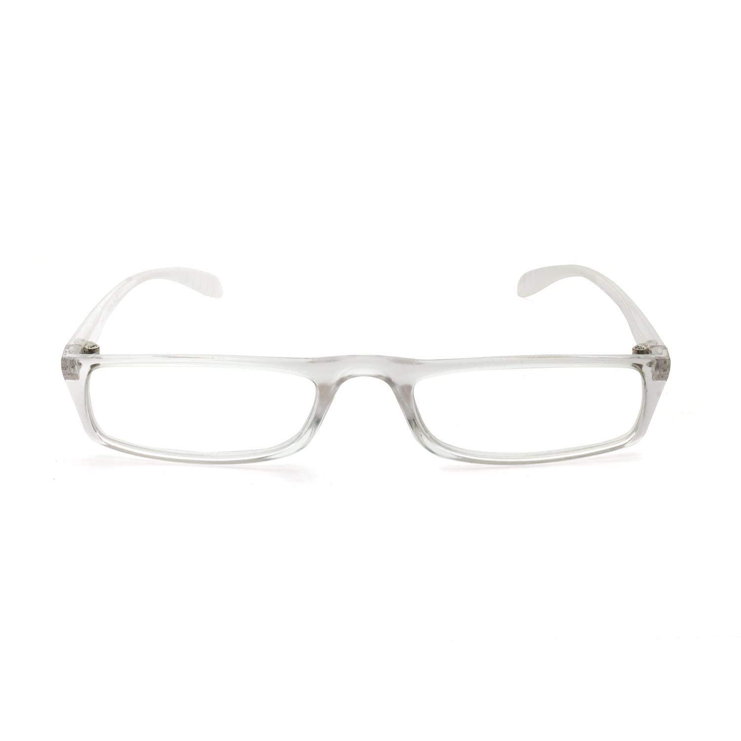 TIZIANO TIZIANO New Age Reading Glasses (Model: Tz-801 Crystal +1.25 with Rectangular Eye Shape)