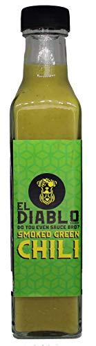 El Diablo Sauces All Natural Ingredient Gluten Free Spicy Hot Starter Sauces Combo Mango Garlic + Smoked Green Chili + Cranberry Ghost Chili Pack of 3