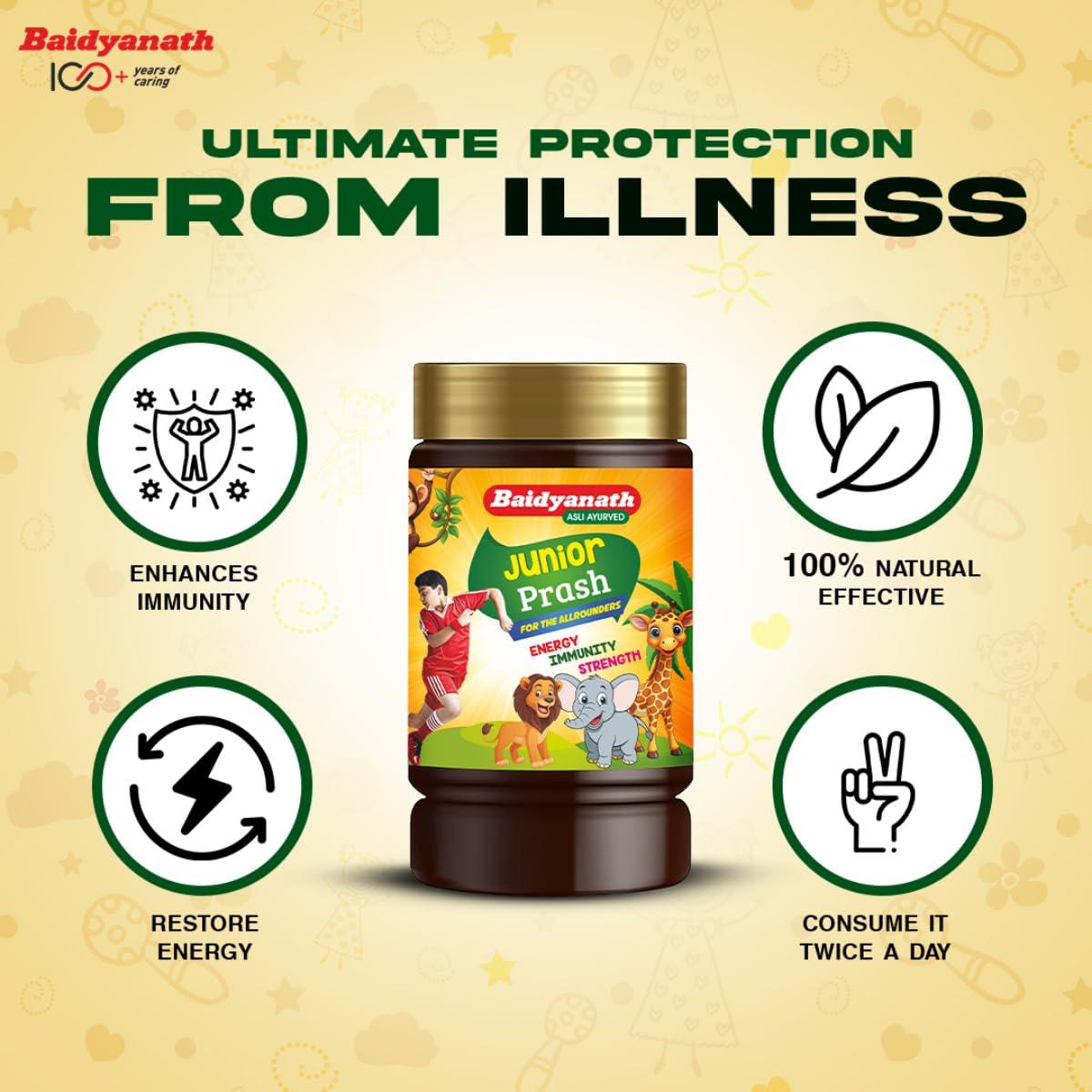 Baidyanath Baidyanath Junior Prash - 500g, Specially Formulated Chyawanprash for Kids