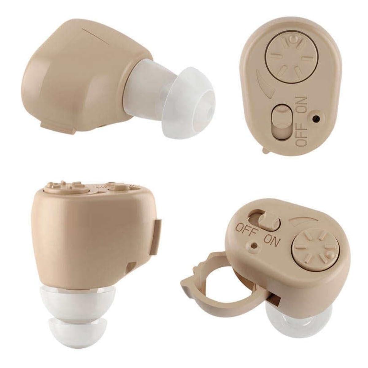 Aika AA Super Axon K-86 Behind Ear Sound Amplifier Hearing Aid Machine with Battery Suitable for upto 60% Hearing Loss Ear (For Single Ear, With 3 Month Warranty and Free Special Power Kit Worth 499/-)