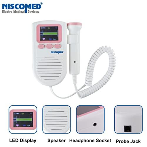NISCOMED Niscomed Professional Ultrasonic Fetal Doppler With Build-In Speaker (ND-105)