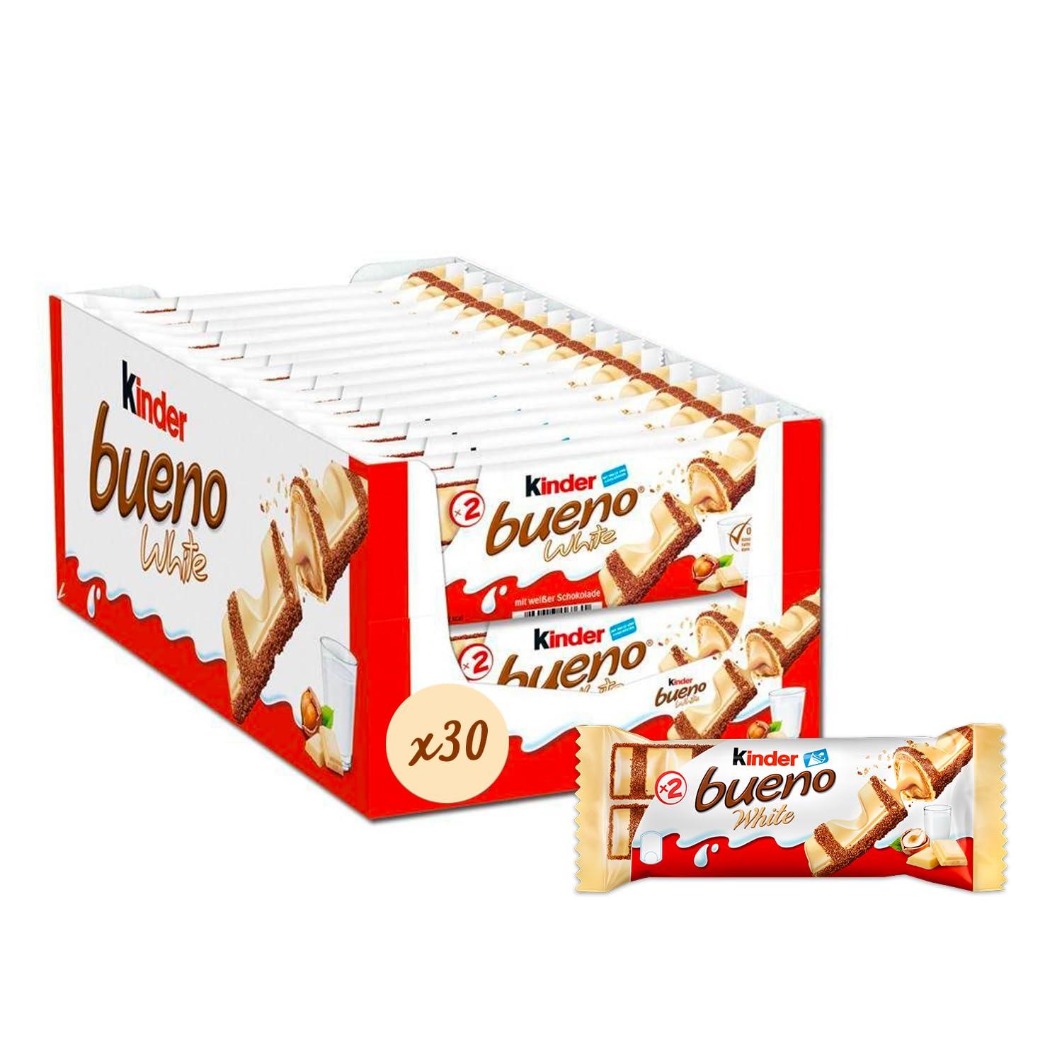 Kinder Bueno Kinder Bueno White Chocolate with Hazelnut (Pack of 3)*39g