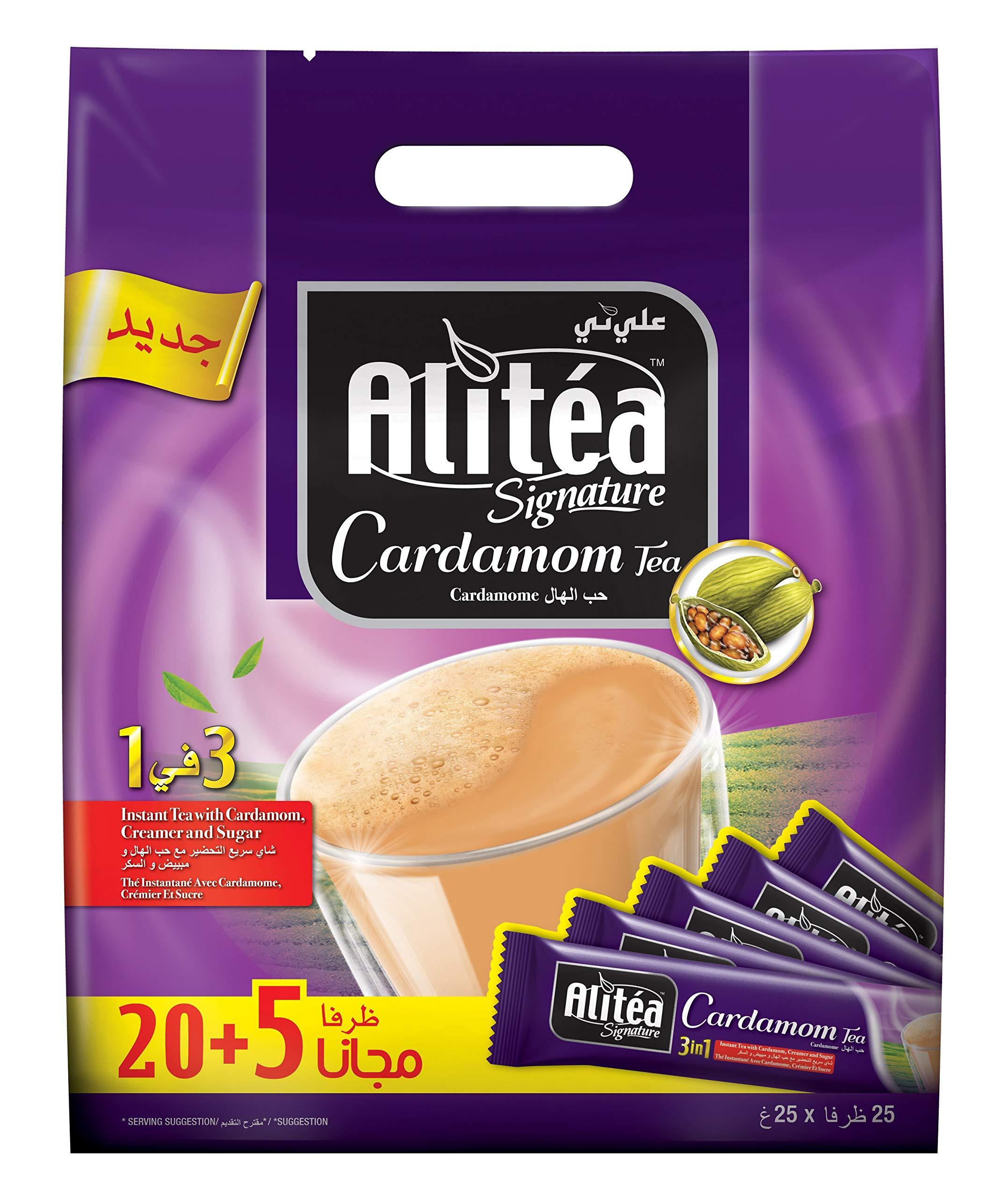 Alitea Alitea Signature Cardamom 3 in 1 Instant Tea 25 Sachet Packet, (25 X 25g), 625g