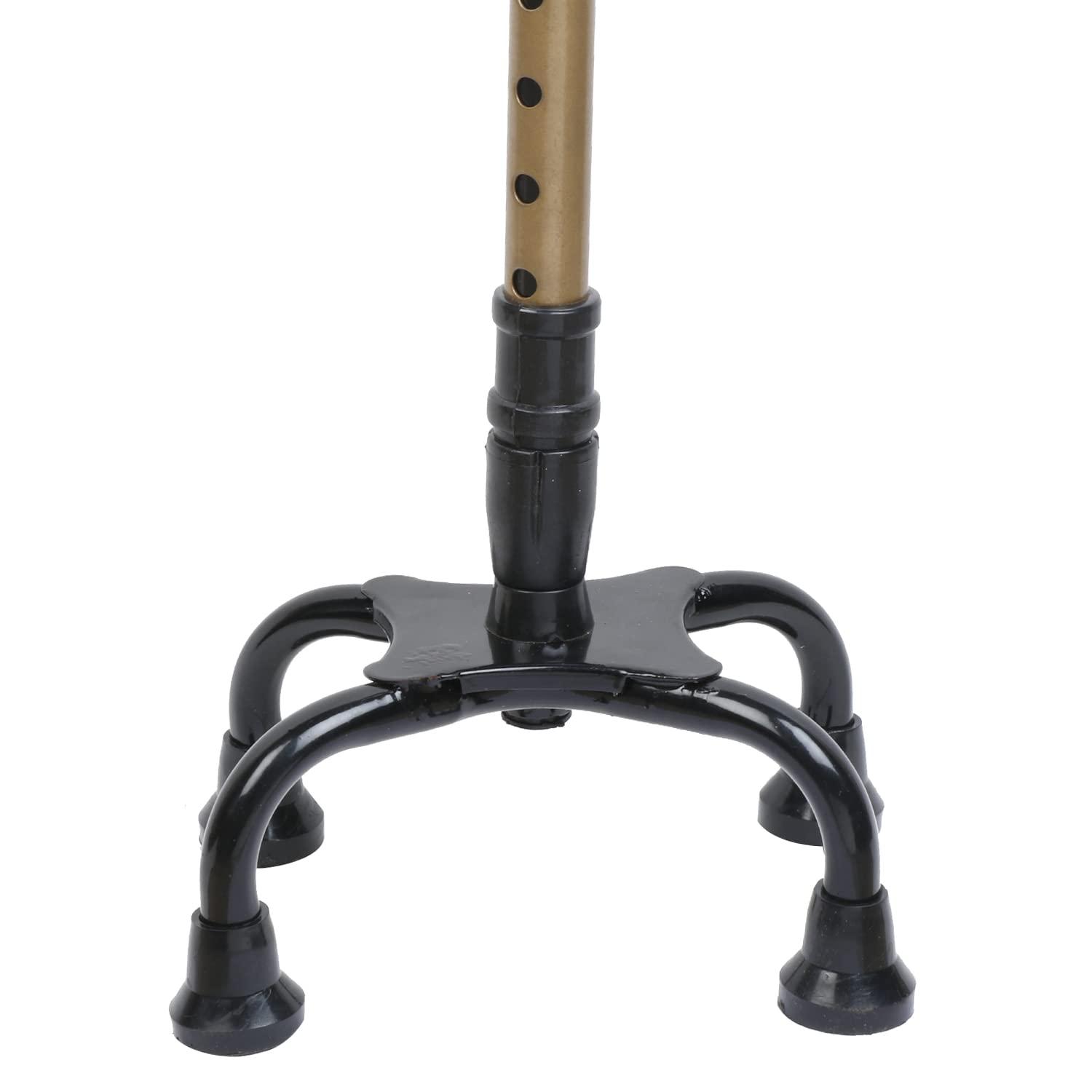 CARETURE Careture 4 leg chrome Walking Stick for old person