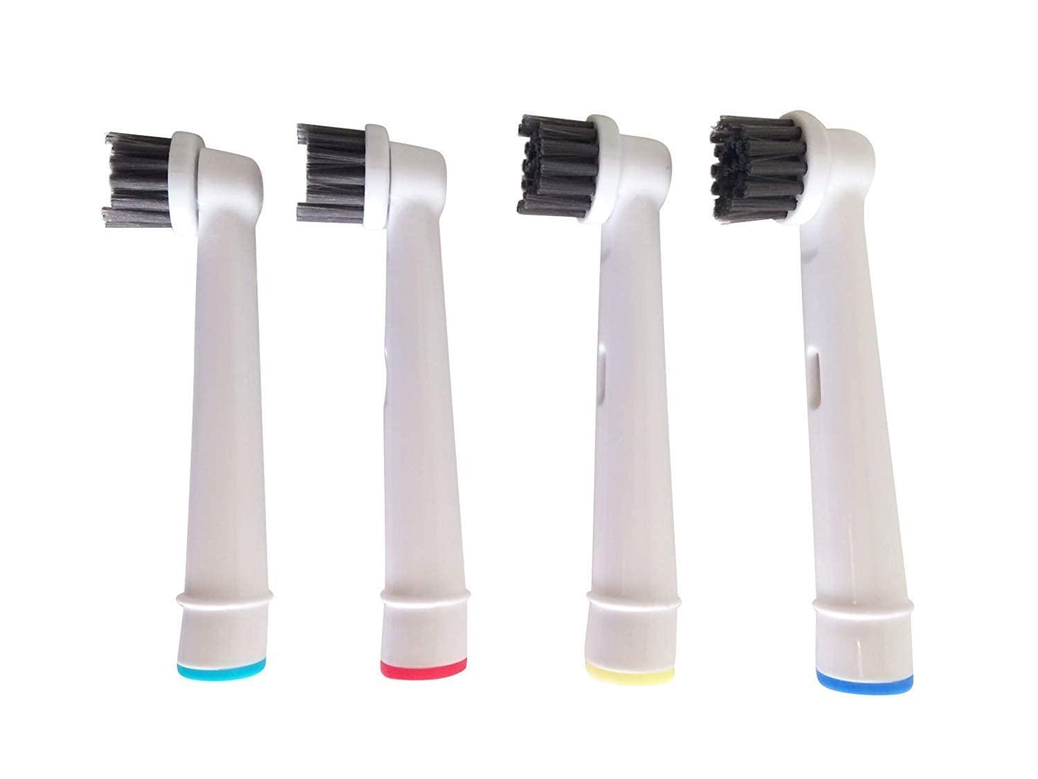 Hippie Hype Brush Heads Compatible with Oral-B Braun Electric Toothbrush, Replacement Heads for Vitality, Genius, Pro 1000