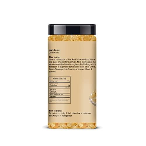 The Rabb's Secret The Rabb's Secret Gond Katira Pure Organic Jar 150gm| Tragacanth Gum| Edible Gum (Gond Katira, 150gm)