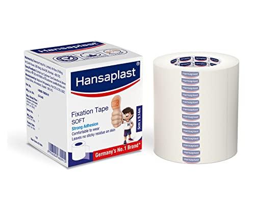 Hansaplast Hansaplast Fixation Tape (1.25cm, 2.5cm, 5cm, 7.5cm), Spot & Patch Plaster | Small and round bandages for cuts and wounds