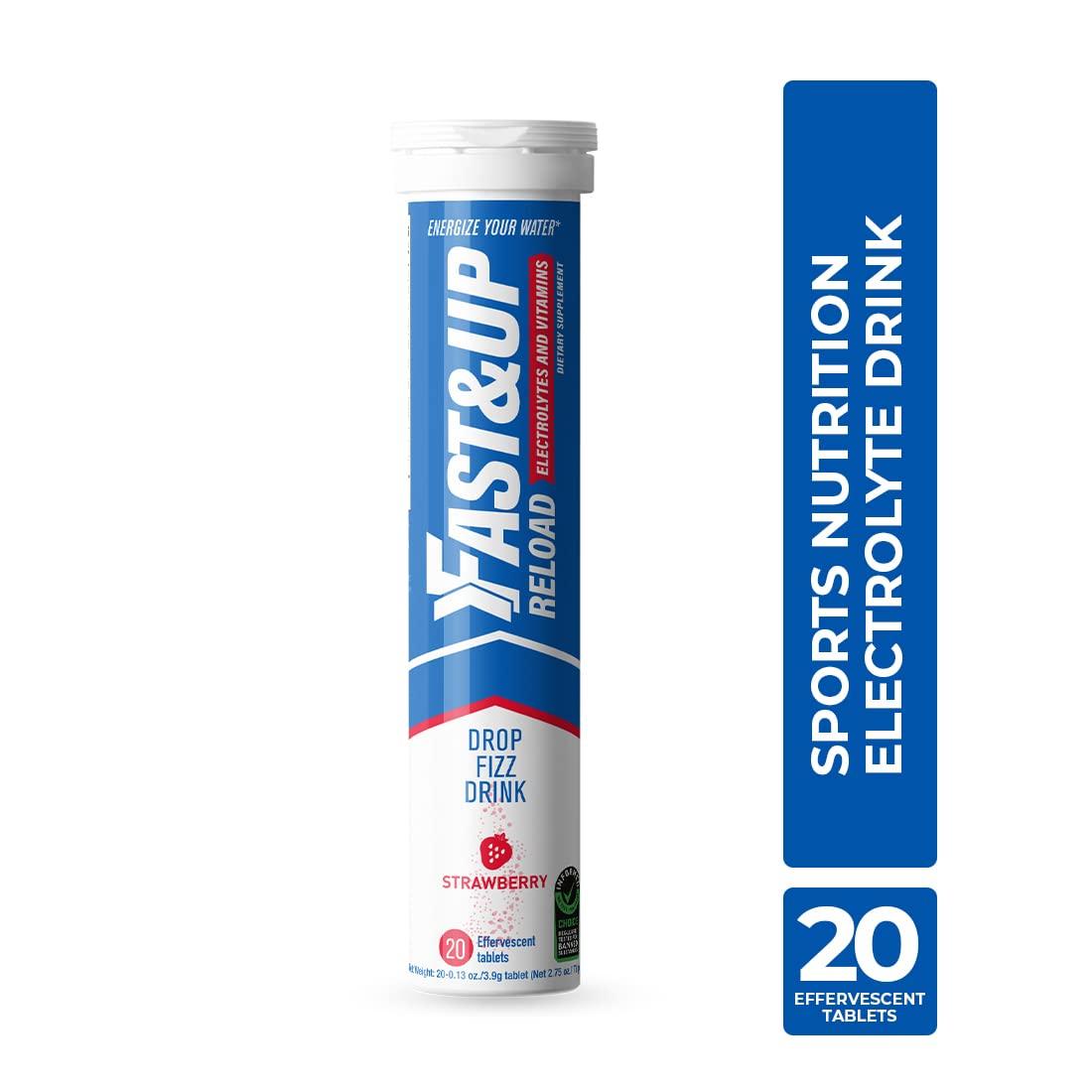 FAST&UP Fast&Up Vitalize Multivitamin Supplement 21 Vitamins And Minerals - 60 Tablets & Fast&Up Reload Electrolyte Energy And Hydration Drink - 20 Effervescent Tablets - Berry Flavour