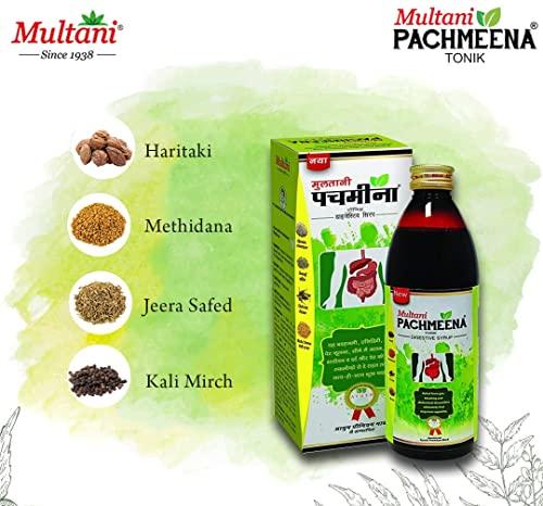 Multani Multani Pachmeena Tonik Digestive Syrup |Ayurvedic Products For Better Digestion | Relief From Gas, Bloating, Abdominal Discomfort | Improves Appetite 100% Natural & Ayurvedic | 300 Ml