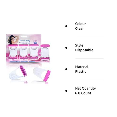 Actifit Actifit Women's Disposable Plastic Hair Razor & Bikini Shaving Razor For Women- Pack Of 1 (6 Pcs)