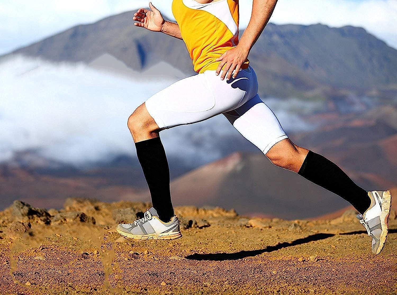 Vyoma Vyoma Smart Compression Socks for Men & Women | Unisex Knee High Running Socks for Travel Athletic Nurse | Medical Improved, Blood Circulation | Pain Relief & Travel Swelling Lags Compression Socks (1 Pair of Socks)