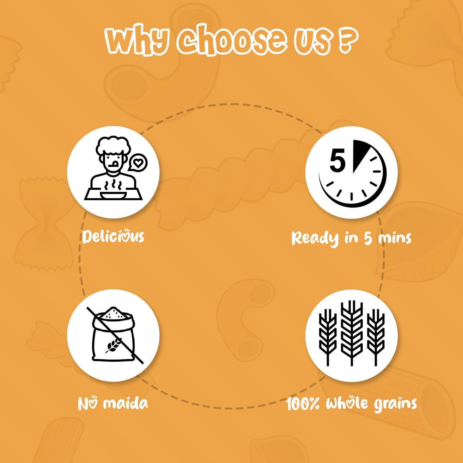 naturally yours Naturally Yours Healthy Buckwheat Soba Noodles, Made with 30% Buckwheat Flour & 70% Whole Wheat, Taste Maker Included, No Maida, Not Fried, 100% Natural, No Artificial Preservatives or MSG, 180g Each, Net Weight 360g (Pack of 2)