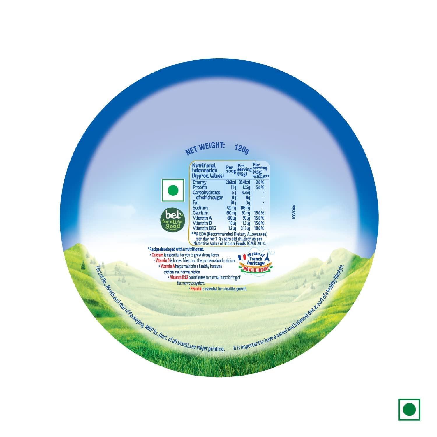 Generic Laughing Cow Original Cheese Triangle Portion Delicious Each 120gm (Pack Of 3) Imported