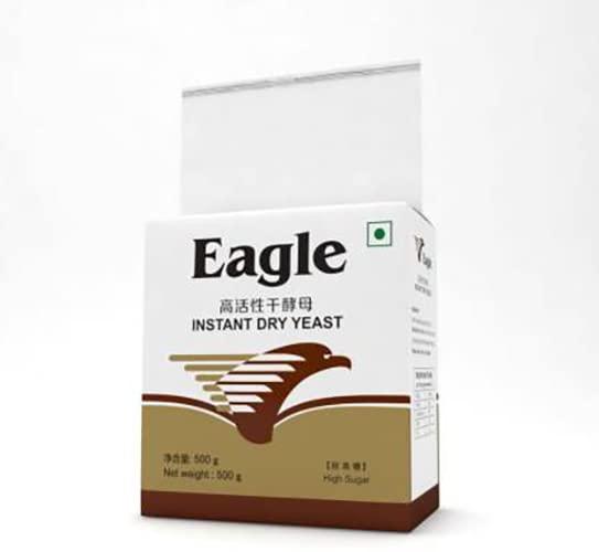 Jamboree!!! Eagle Yeast Instant Dry Yeast for Bread Making, Fast Acting Instant Yeast 500gm for Baking Cake, Bread, Pizza and Sweet Dough 500g