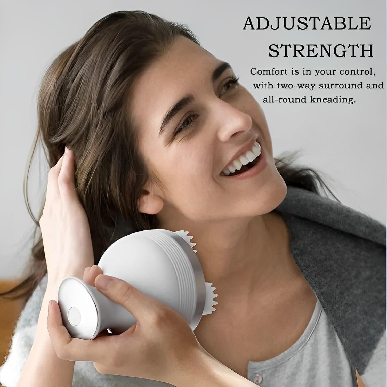 BIGXEN BIGXEN Electric Scalp Massager for Cat and Dog,Handheld Electric Pet Massager Massage Tool with 4 Massage Heads, 3 Speeds, Electric Pet Massager Head