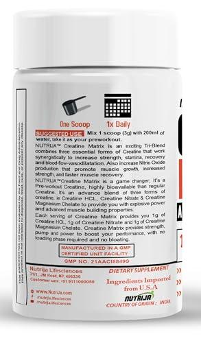 NutriJa NutriJa CREATINE MATRIX Complete Blend of Creatine HCL, Creatine Nitrate & Magnesium Chelate (100grams, Unflavoured)