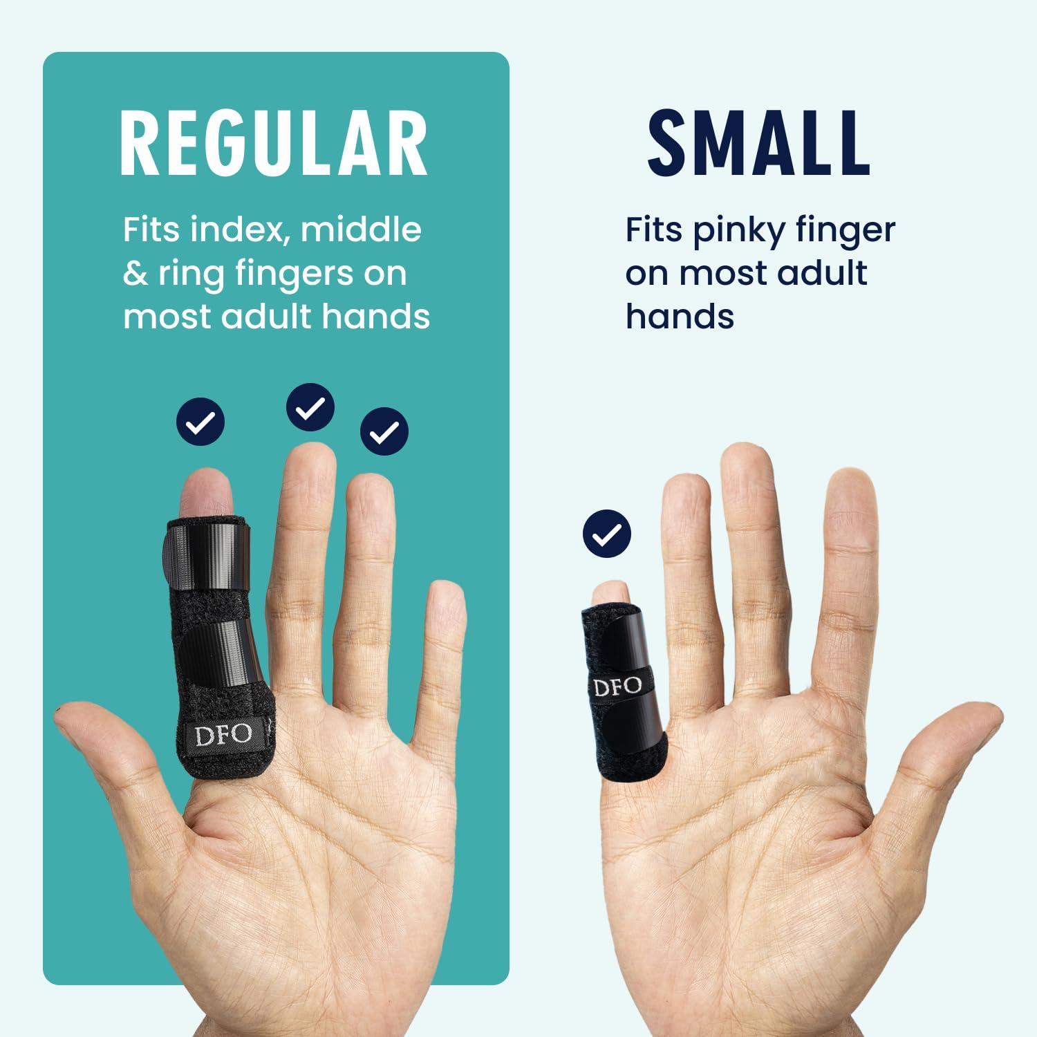 Dr. Frederick\'s Original Dr. Frederick\'s Original Trigger Finger Splint - 2 Pieces - Doctor-Developed Design Fits Index Finger - Middle Finger - Ring Finger