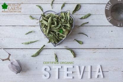 BLISS OF EARTH Bliss of Earth Organic Stevia Leaves Dried, Natural & Sugarfree, Best Taste, 2X100GM