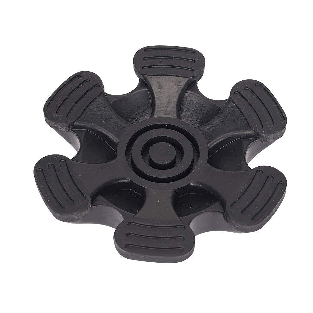 HNYG Secure Walking Cane Tip, Self-Standing 6 Support Feet, Non-Skid Walking Stick Rubber Foot, Wearable Crutch Tip