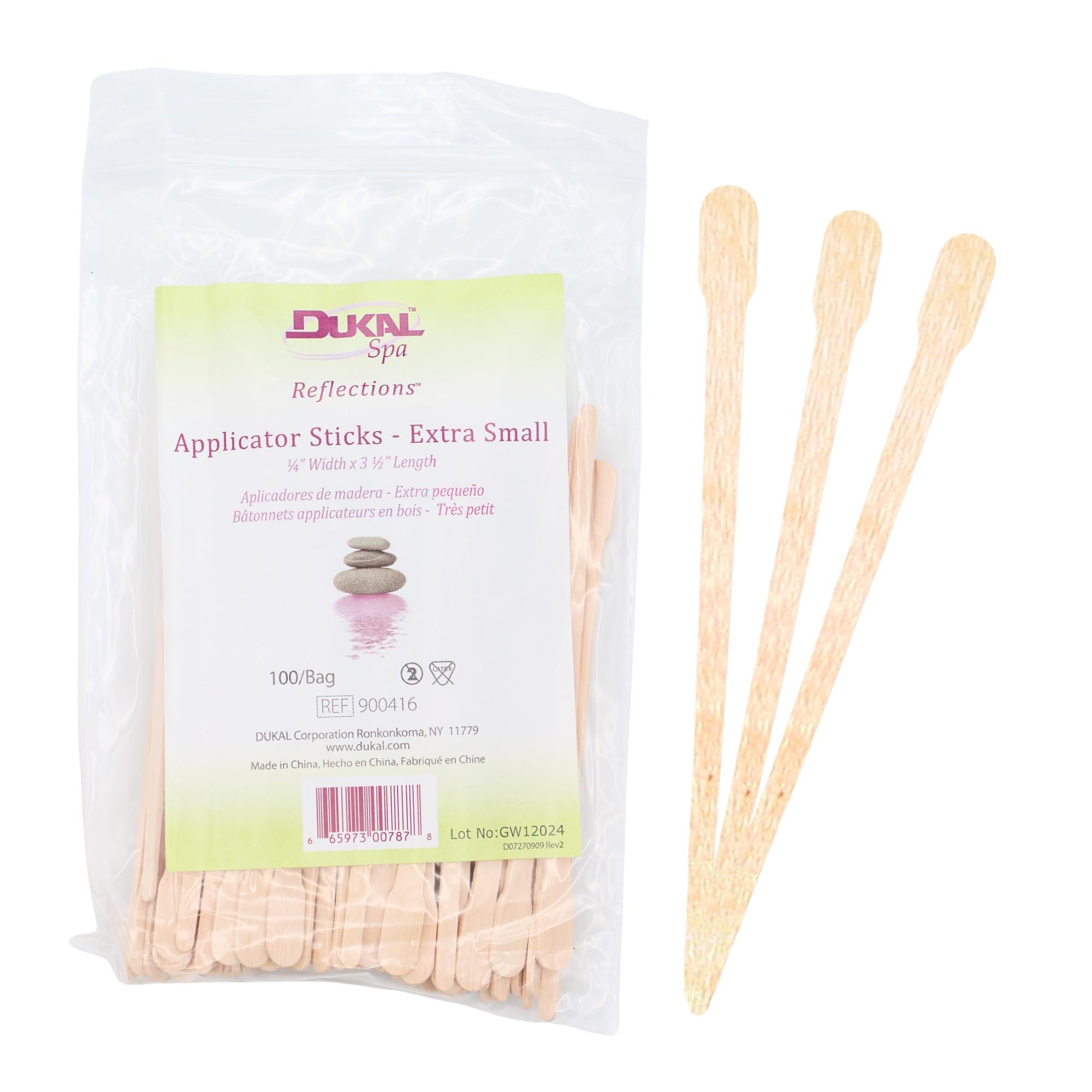 300- 300- Pieces EXTRA SMALL WAXING STICKS Wax Applicator Craft Sticks for Hair Removal Eyebrow Wood Spatulas Applicator, Size: 3-1/2' x '